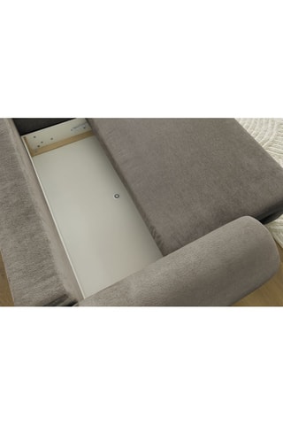 Canapé d'angle droit convertible Lucien - Taupe - Couchage 250 x 150 cm