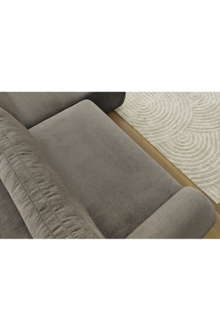 Canapé d'angle droit convertible Lucien - Taupe - Couchage 250 x 150 cm
