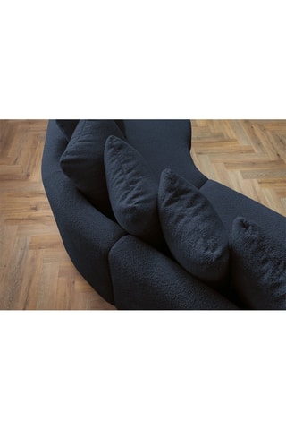 Canapé d'angle droit Marianne - Bleu marine