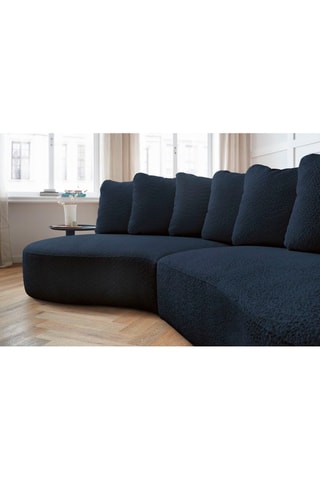 Canapé d'angle gauche Marianne - Bleu marine
