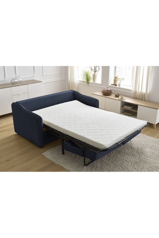 Canapé convertible Lenny - Bleu foncé - Couchage 133 x 195 cm