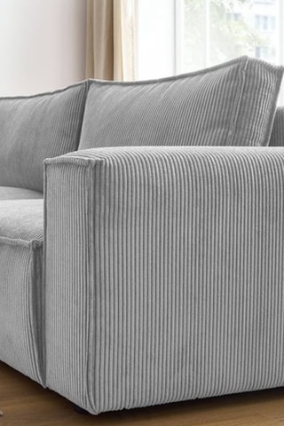 Canapé d'angle gauche Nihad compact - 
Gris clair