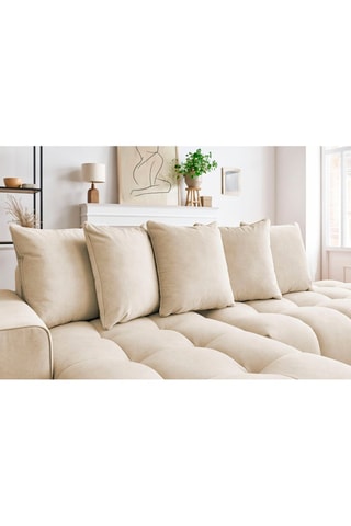 Canapé d'angle gauche Mont-Blanc - 
Beige