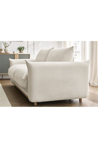 Canapé convertible Lenny - Beige - Couchage 140 x 190 cm