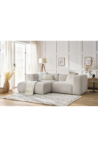 Canapé d'angle gauche Zephyr Compact - Beige