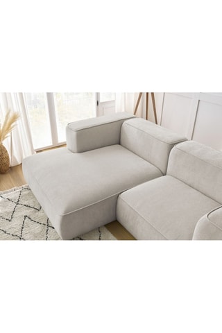 Canapé d'angle gauche Zephyr Compact - Beige