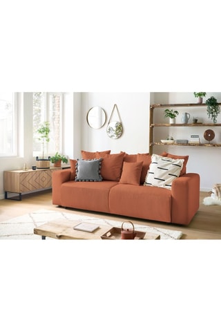 Canapé convertible Envy - Terracotta - Couchage 152 x 190 cm