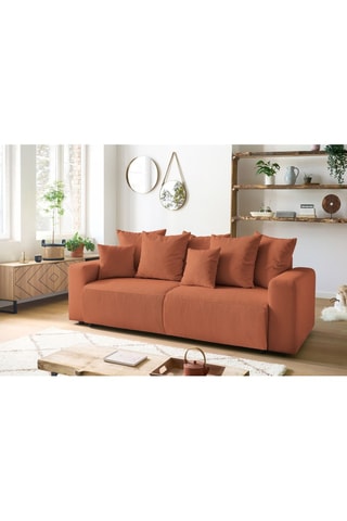 Canapé convertible Envy - Terracotta - Couchage 152 x 190 cm