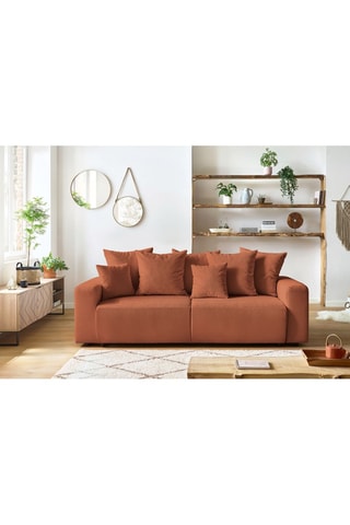 Canapé convertible Envy - Terracotta - Couchage 152 x 190 cm