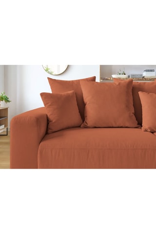 Canapé convertible Envy - Terracotta - Couchage 152 x 190 cm