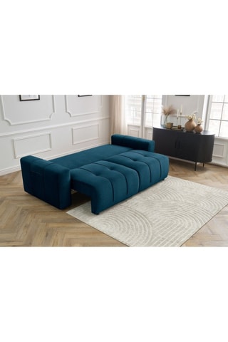 Canapé convertible Arsene - Bleu - Couchage 190 x 155 cm