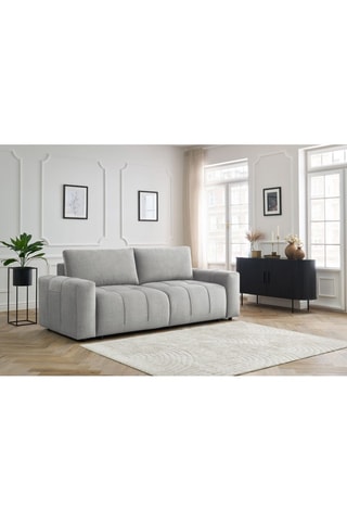 Canapé convertible Arsene - Gris clair - Couchage 190 x 155 cm