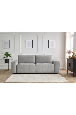 Canapé convertible Arsene - Gris clair - Couchage 190 x 155 cm