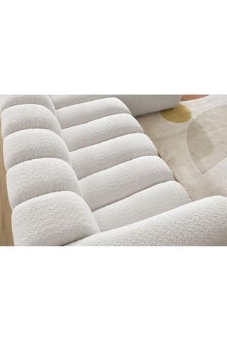 Canapé d'angle droit Talia - Blanc