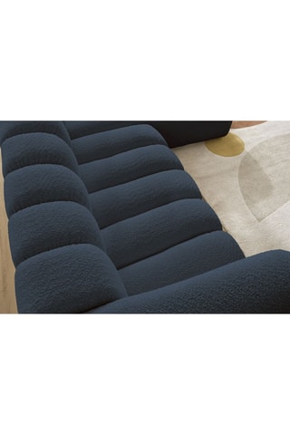 Canapé d'angle droit  Talia - Bleu foncé