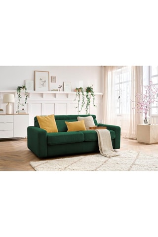 Canapé convertible Monaco - Vert - Couchage 190 x 140 cm