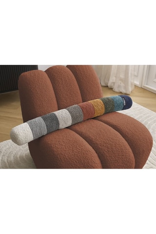 Fauteuil Janissaire - Orange - Tissu bouclette