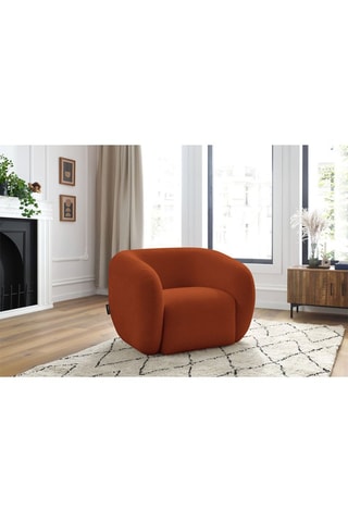 Fauteuil Celine - Orange - En polyester