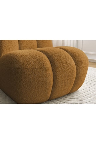 Fauteuil Janissaire - Jaune - Tissu bouclette