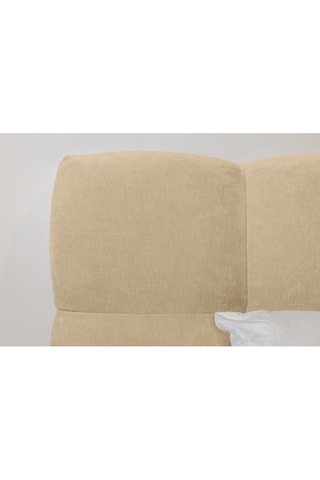 Lit et bout de lit Kumo - Beige et imitation bois