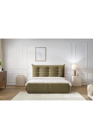 Lit-coffre avec sommier en bois Clothilde