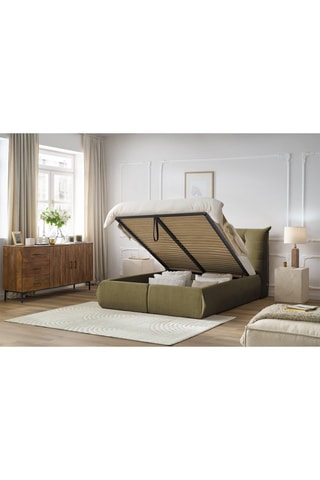 Lit-coffre avec sommier en bois Clothilde