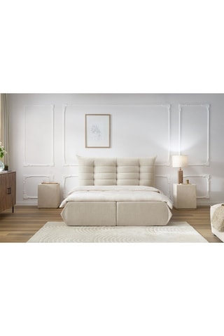 Lit-coffre avec sommier en bois Clothilde