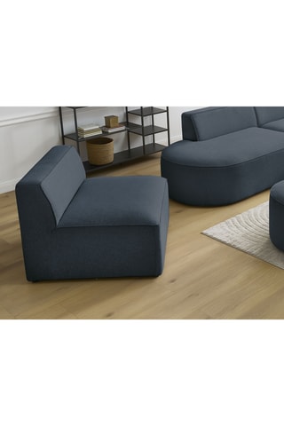 Chauffeuse Rousseau - Gris foncé - 1 place - En tissu