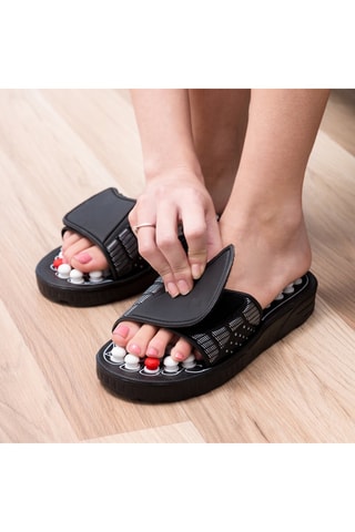 Acupressuurpantoffels Zwart