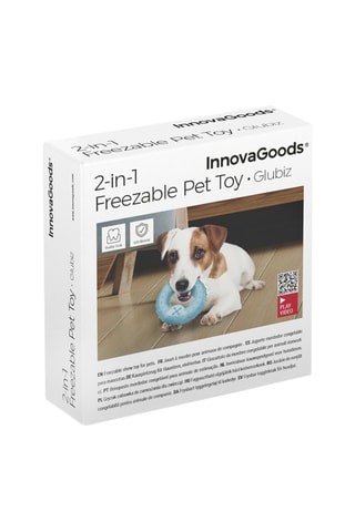 Invriesbaar Kauwspeeltje 
12 x 12 cm - Blauw