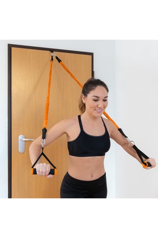 Sporttraining Wandsysteem - Zwart en Oranje