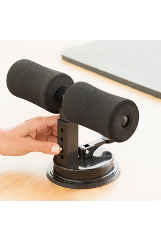 Buiksteunstang met Zuignapbevestiging - Zwart