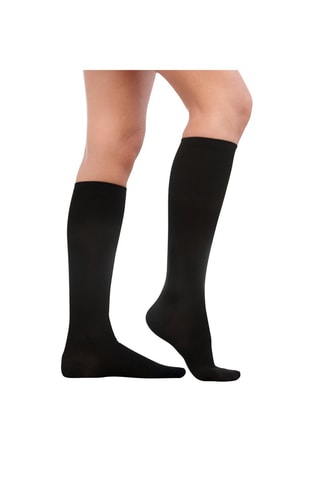 Compressiekniekousen Zwart