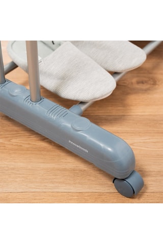 Inklapbaar droogrek op wieltjes - 24 stangen