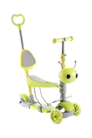 Kinderstep 3-in-1 Scuvol - Groen en Grijs - Vanaf 3 Jaar