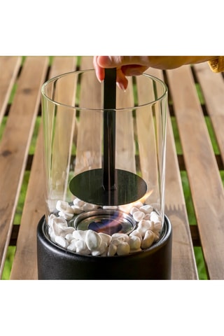 Decoratieve Tafelopenhaard Zwart