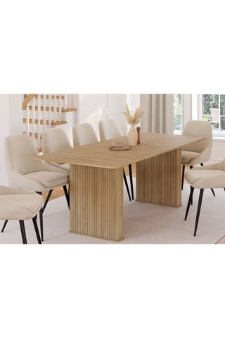 Table à manger extensible Albane - Imitation bois