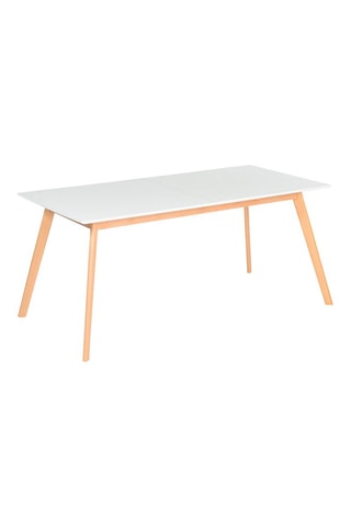 Table extensible Scandi - Naturel et blanc