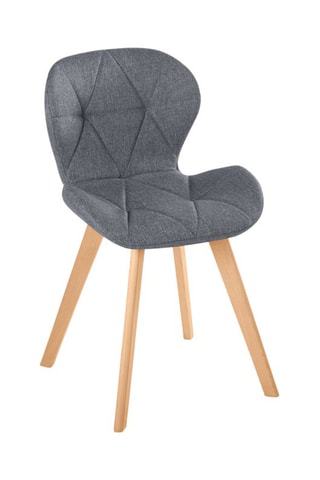 4 chaises Gatsby - 
Gris et naturel