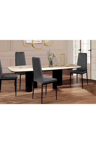 4 chaises Jade - 39 x 96 x 41,5 cm