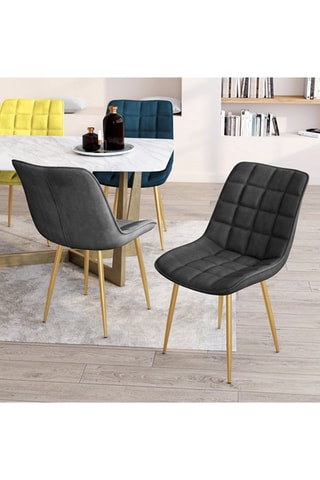 4 chaises en bois Mélinda - 20 x 46 x 62,5 cm