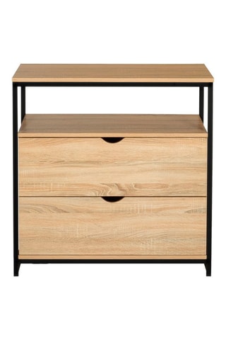 Commode 2 tiroirs Manufacture - 80 x 40 x 80 cm