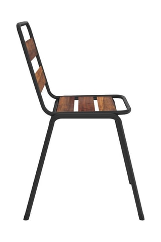 4 chaises de jardin en Acacia