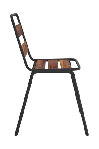 6 chaises de jardin Acacia