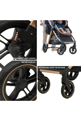 3-in-1 Buggy Esme - Grijs - Vanaf de geboorte - T/m 22 kg