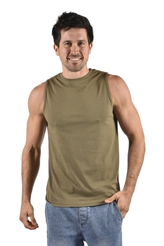 Camisola de alças Tanko Caqui