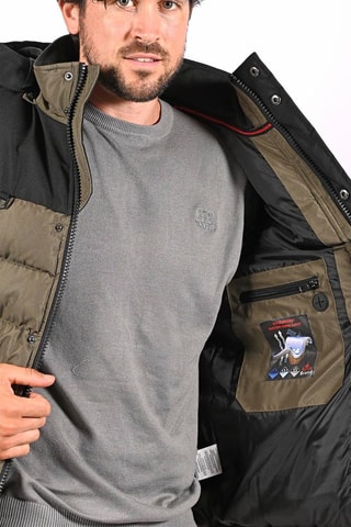 Blusão com capuz Avero Caqui