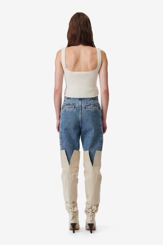 Wollen en Kasjmier Crop Top Kiwa - Ecru