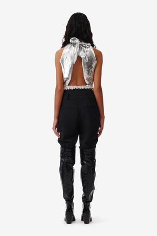 Zijde Top Sorya - Grijs