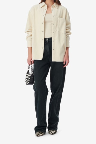 Velours Blouse Jalini - Ecru